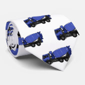 Cartoon voor betonmixen van vrachtwagens stropdas (Opgerold)