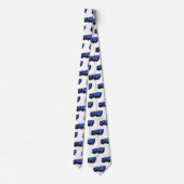 Cartoon voor betonmixen van vrachtwagens stropdas (Achterkant)