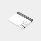 Cartoon voor binnenlandse reinigingsservices om uw post-it® notes (Schuin)