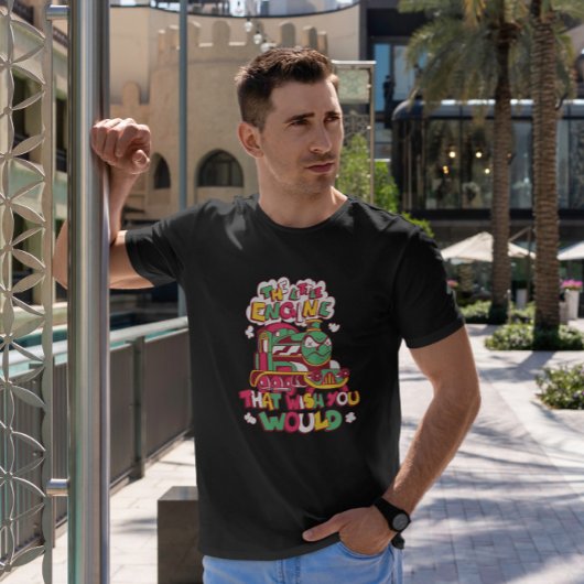 Cartoon voor boottreinen t-shirt