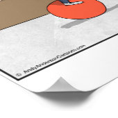 Cartoon voor evenwicht controleren die u kunt pers poster (Hoek)