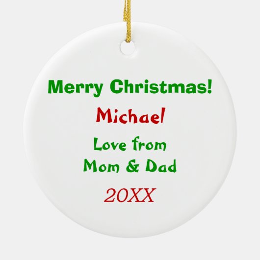 Cartoon voor geweldige tijd Moose Kinder Keramisch Ornament (Achterkant)