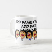 Cartoon voor gezinshereniging koffiemok (Voorkant links)