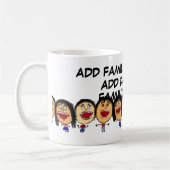 Cartoon voor gezinshereniging koffiemok (Links)