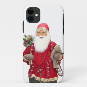 Cartoon voor het glimlachen van Santa Claus Case-Mate iPhone Case