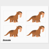 Cartoon voor het koelen, drogen Thylacosmilus Stic Rechthoekige Sticker (Vel)