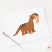 Cartoon voor het koelen, drogen Thylacosmilus Stic Rechthoekige Sticker (Envelop)