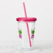 Cartoon voor het triozingend cute turnip acryl drinkbeker (Links)
