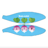 Cartoon voor het triozingend cute turnip basketbal (Panelen)