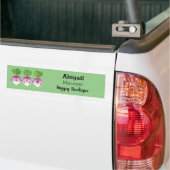 Cartoon voor het triozingend cute turnip bumpersticker (Op Truck)