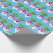 Cartoon voor het triozingend cute turnip cadeaupapier (Hoek)