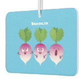 Cartoon voor het triozingend cute turnip luchtverfrisser (Links)