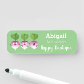 Cartoon voor het triozingend cute turnip naamplaatje (In situ)