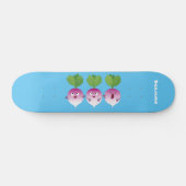 Cartoon voor het triozingend cute turnip persoonlijk skateboard (Horizontaal)