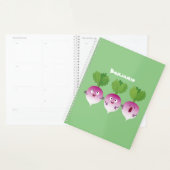 Cartoon voor het triozingend cute turnip planner (Display)