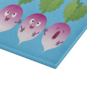 Cartoon voor het triozingend cute turnip snijplank (Hoek)