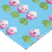 Cartoon voor het triozingend cute turnip tafelkleed (Gekanteld)