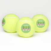 Cartoon voor het triozingend cute turnip tennisballen (Multi)