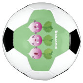 Cartoon voor het triozingend cute turnip voetbal (Gedraaid)