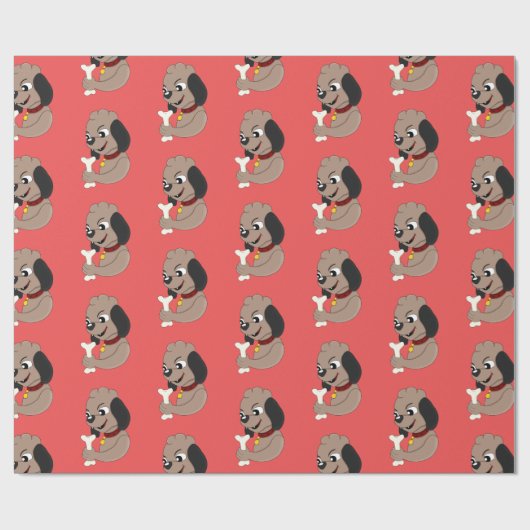 Cartoon voor het verpakken van papier met tappelpu (Vlak)