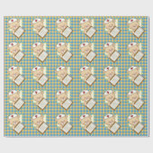 Cartoon voor het verpakken van zurig Beer Cadeaupapier (Vlak)