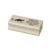 Cartoon voor het zwemmen van cute platypus rubberstempel (Stempel)