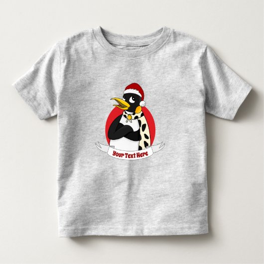 Cartoon voor kerst met glimlach keizer pinguïn Tod Kinder Shirts (Voorkant)