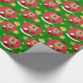 Cartoon voor kerstcadeautjes met kerstmis-baby cadeaupapier (Hoek)