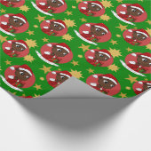 Cartoon voor kerstcadeautjes met kerstmis-baby cadeaupapier (Hoek)