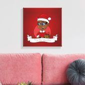 Cartoon voor kerstjongens canvas afdruk (Insitu (Woonkamer))