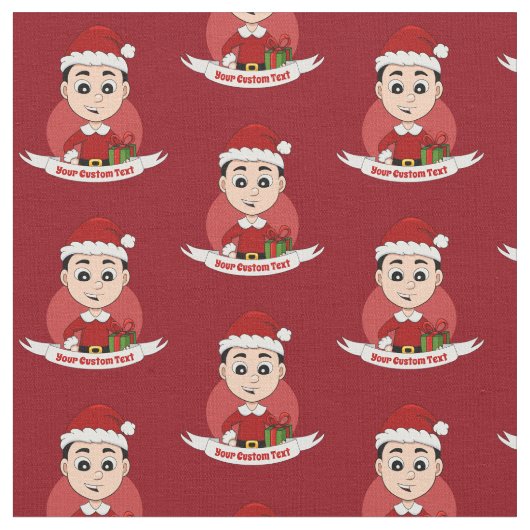 Cartoon voor kerstjongens stof (Close Up)