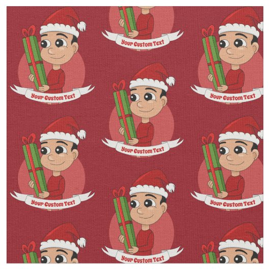 Cartoon voor kerstjongens stof (Close Up)
