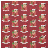 Cartoon voor kerstjongens stof (Swatch)