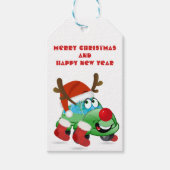 Cartoon voor kerstmis cadeaulabel (Voorkant)