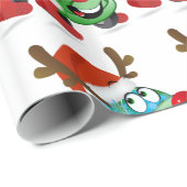 Cartoon voor kerstmis cadeaupapier (Rol Hoek)