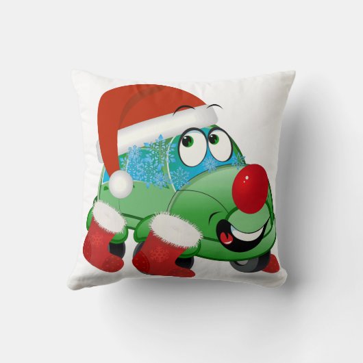 Cartoon voor kerstmis kussen (Achterkant)