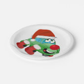 Cartoon voor kerstmis papieren bordje (Gekanteld)