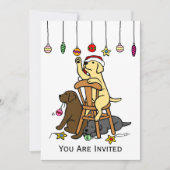 Cartoon voor kerstversiering kaart (Voorkant)