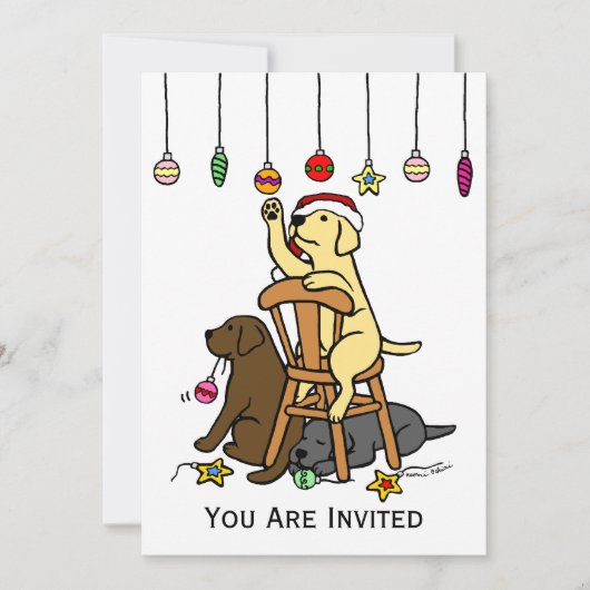 Cartoon voor kerstversiering kaart (Voorkant)