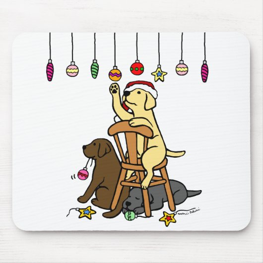 Cartoon voor kerstversiering muismat (Voorkant)