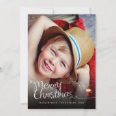 Cartoon voor magische stootjes Elf Merry Kerstmis  Feestdagenkaart (Voorkant)