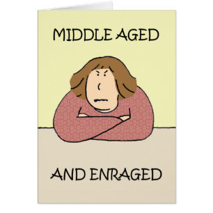 Cartoon voor middelbare leeftijd