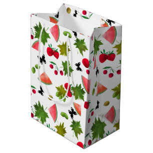 Cartoon voor naadloze Waterverf van vruchten uit d Medium Cadeauzakje