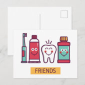 Cartoon voor orale toediening briefkaart (Voorkant / Achterkant)