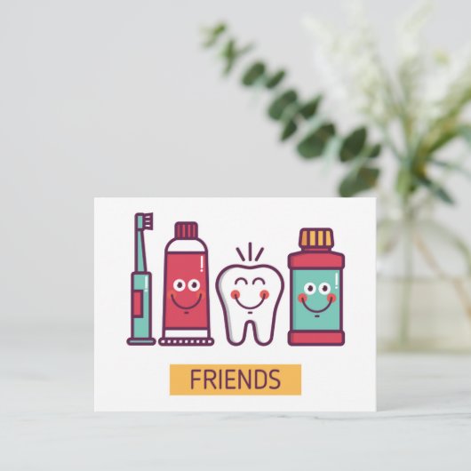 Cartoon voor orale toediening briefkaart (Staand voorkant)