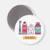 Cartoon voor orale toediening magneet (Voorkant / Achterkant)