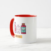 Cartoon voor orale toediening mok (Voorkant links)