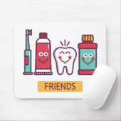 Cartoon voor orale toediening muismat (Met muis)