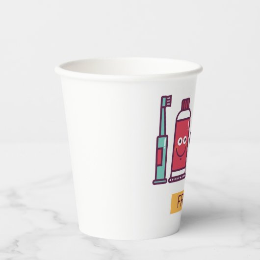 Cartoon voor orale toediening papieren bekers (Voorkant)