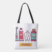 Cartoon voor orale toediening tote bag (Achterkant)